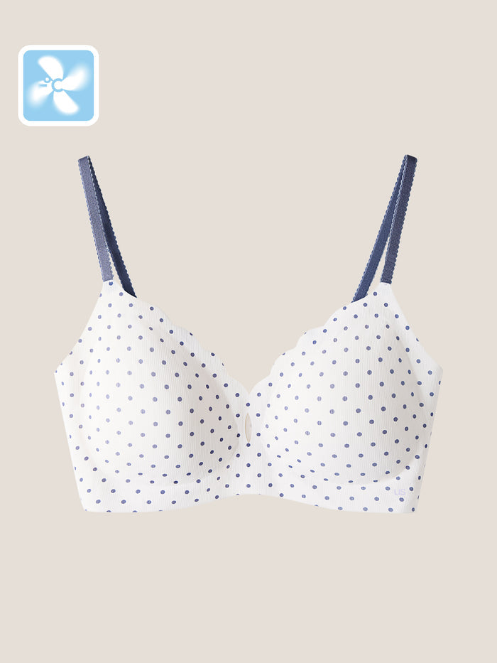 Basic Seamless Deep V Cooling Bra - Smart Size