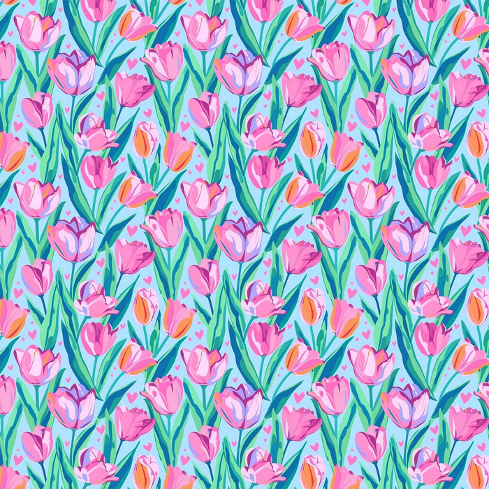 Beau Bottle Blushing Tulip Garden Prosecco Bottle Wrap