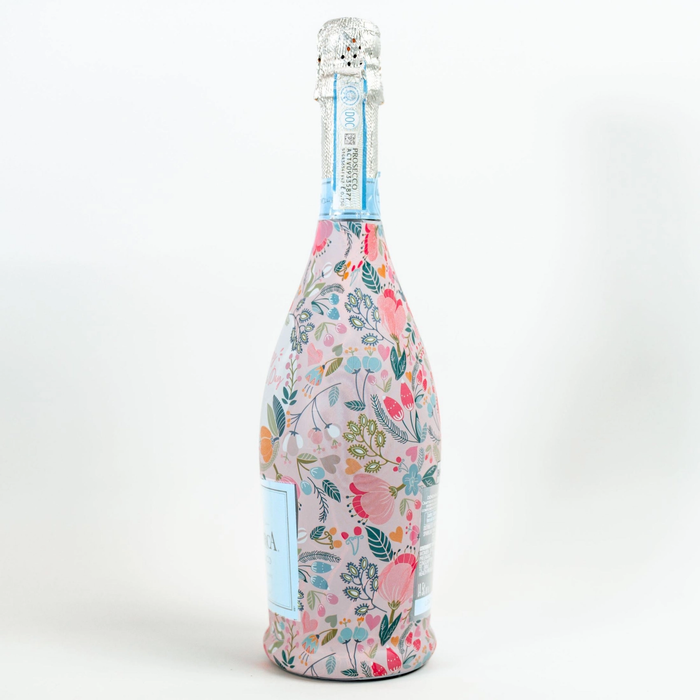 Beau Bottle Mother's Day Meadows Prosecco Bottle Wrap