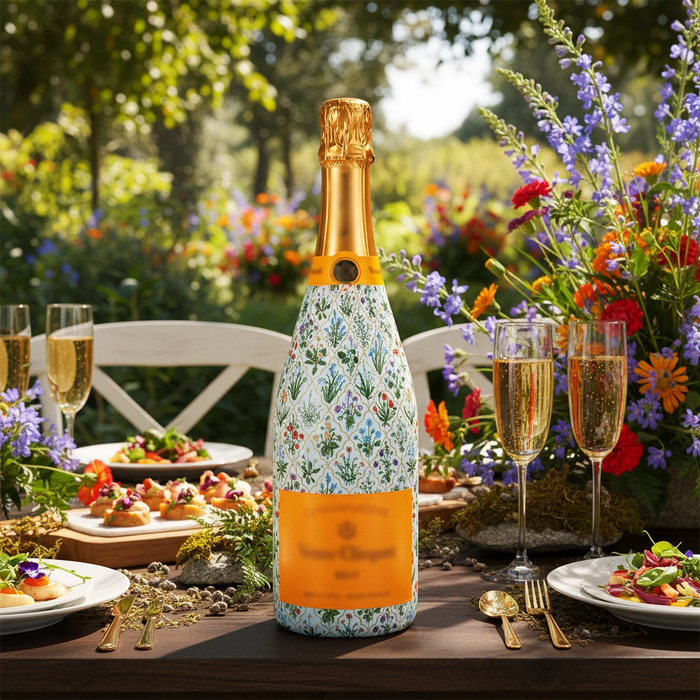Beau Bottles Botanical Trellis Champagne Bottle Wrap