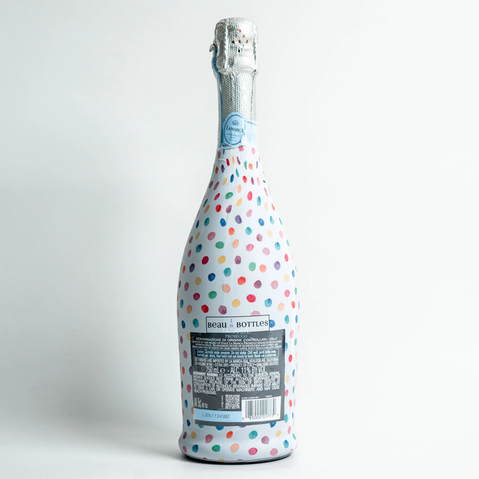 Beau Bottles Colorful Dots Prosecco Bottle Wrap