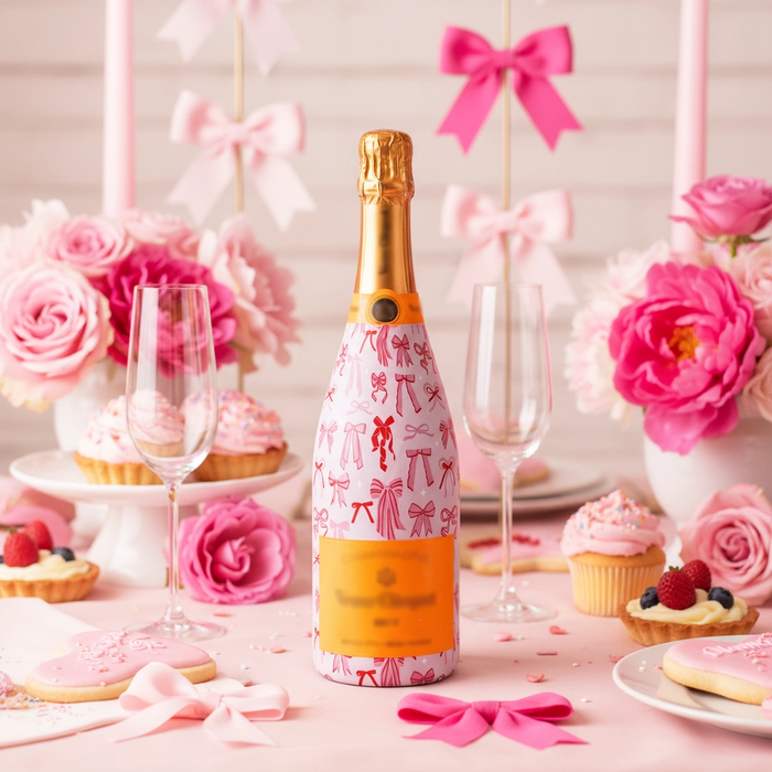 Beau Bottles Pretty in Bows Champagne Bottle Wrap