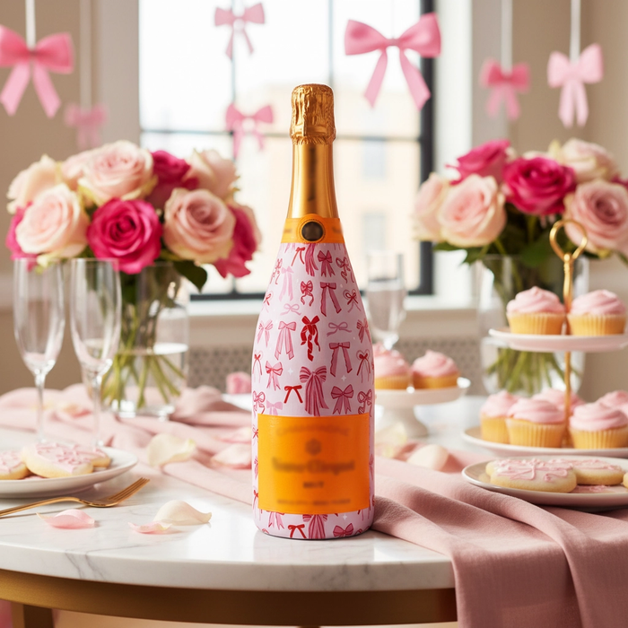Beau Bottles Pretty in Bows Champagne Bottle Wrap