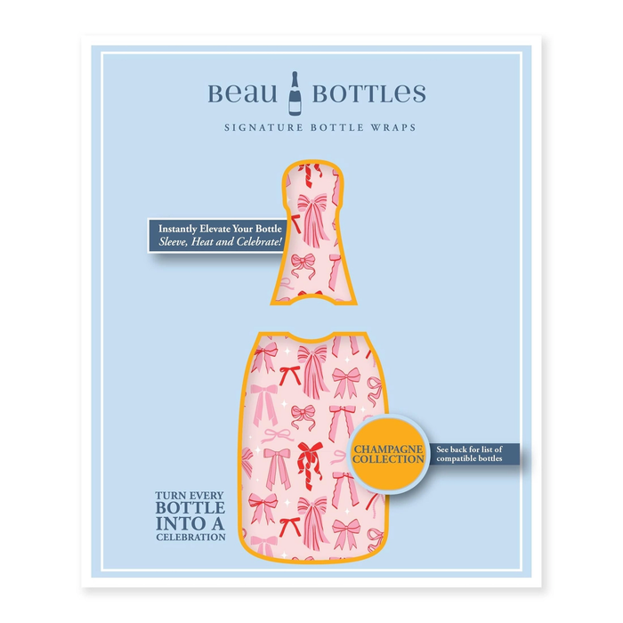 Beau Bottles Pretty in Bows Champagne Bottle Wrap