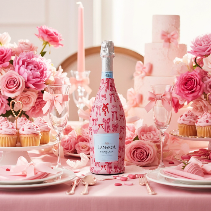 Beau Bottles Pretty in Bows Prosecco Bottle Wrap