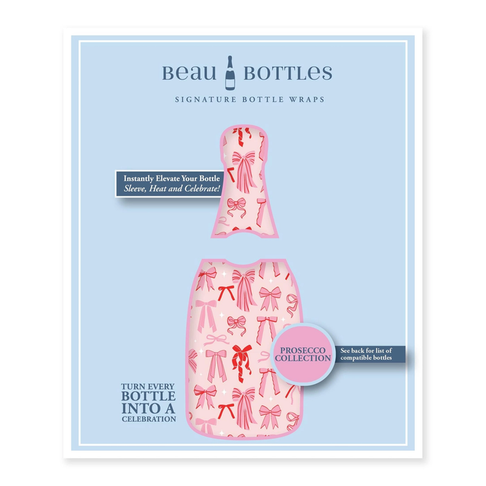 Beau Bottles Pretty in Bows Prosecco Bottle Wrap