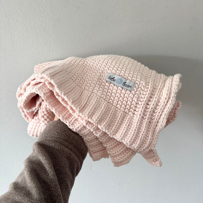 Beba bean / Light pink blanket