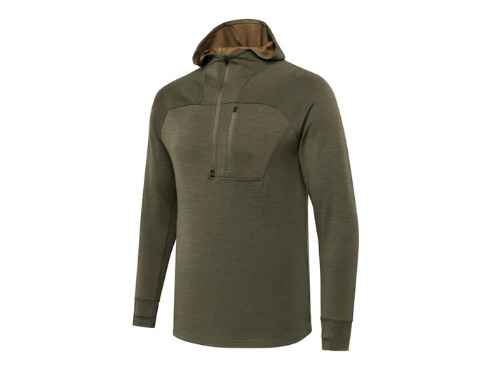 Beretta Mens Apollo Merino Hoodie | Green Stone