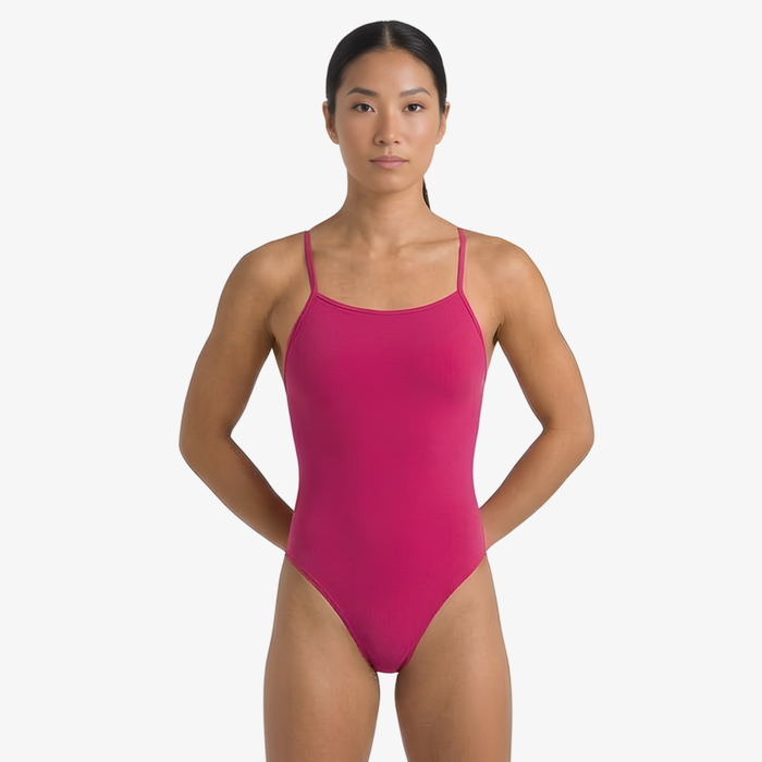 Berry Open-Back One-Piece Performance Swimsuit by Norca - Norca Athletic Swimwear