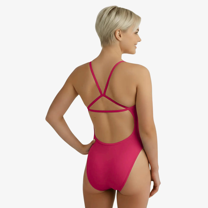 Berry Open-Back One-Piece Performance Swimsuit by Norca - Norca Athletic Swimwear