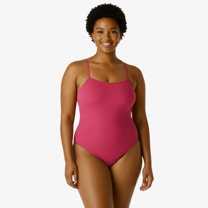 Berry Open-Back One-Piece Performance Swimsuit by Norca - Norca Athletic Swimwear