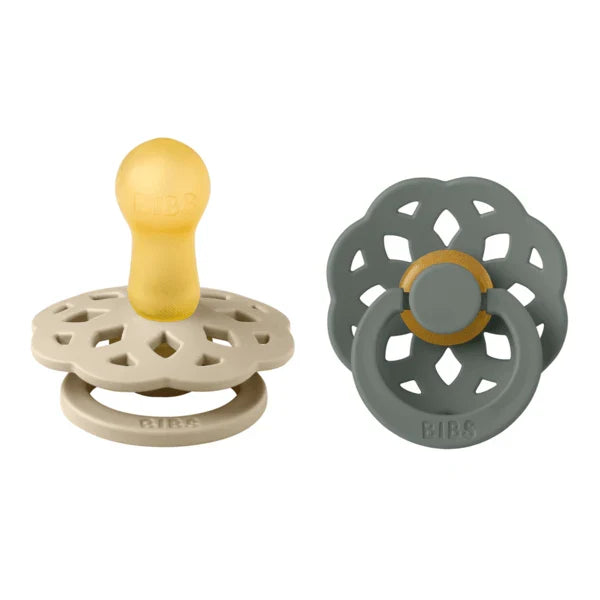 BIBS Round Boheme Pacifier - Size 2 (6-18m)