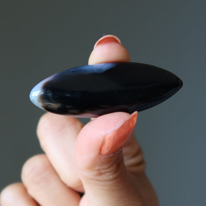Black Agate Grid Crystal Bundle Protection Set of 18