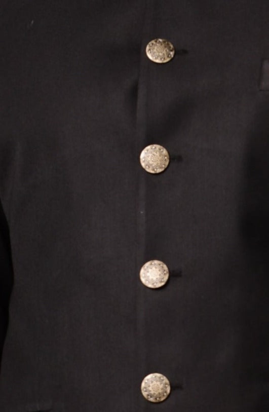 Black Designer Bandhgala Jodhpuri Suit