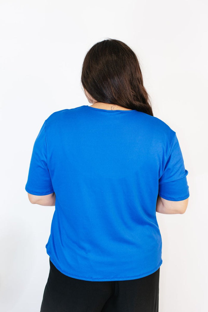 Basic Cardigan in Blue - Reg/Curvy - Macoma Boutique220 Cardigans/Kimonos