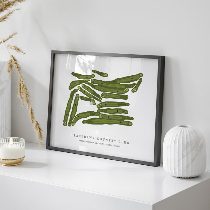 Blackhawk Country Club | Golf Course Map | On Table