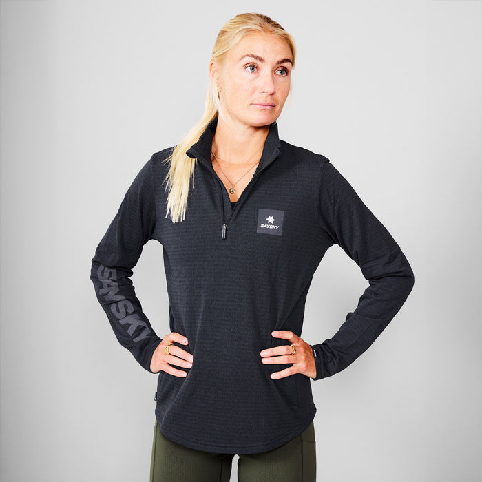 Saysky Blaze Half Zip Light Fleece Black 9001 SW35004