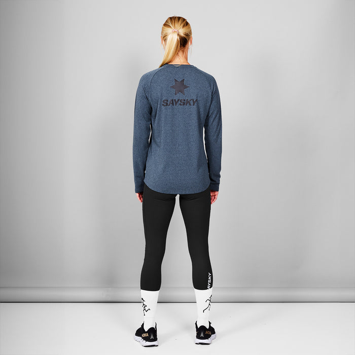 Saysky Blaze Long Sleeve Light Fleece Blue 2009 MWRFL02C2009