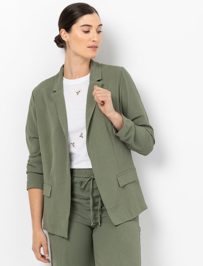 Blazer épuré sans boutons