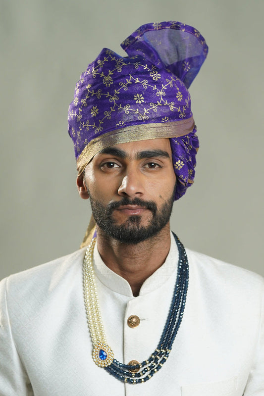 Blue Cotton Safa