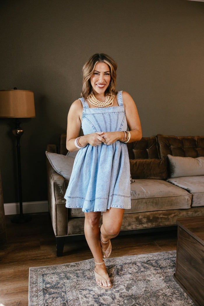 Blue Jean Daydream Dress - Macoma Boutique250 Dresses