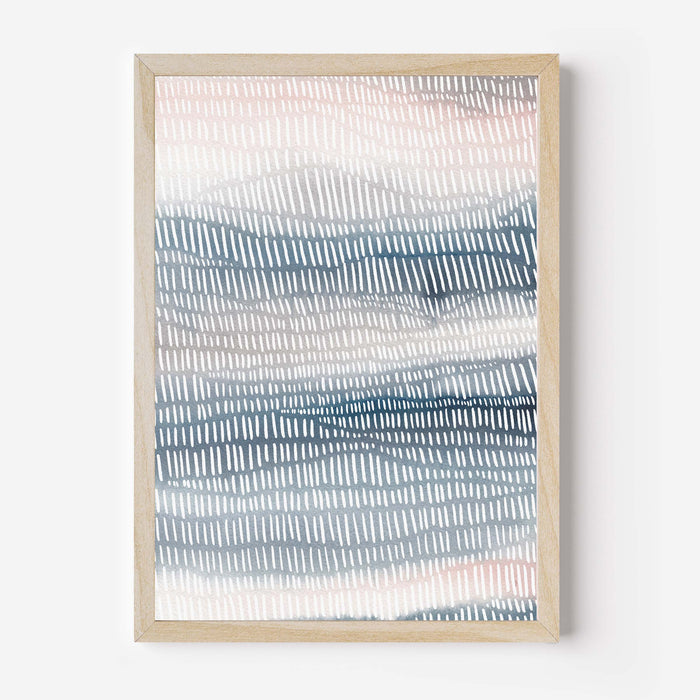 Blue Neutral Ocean Watercolor, No. 4 - Jetty Home