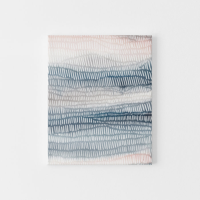 Ocean Currents Trendy Watercolor Painting Ethereal Wall Art Print or Canvas - Jetty Home