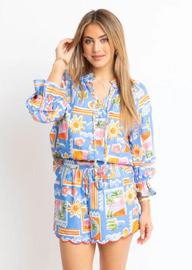 Blue Santorini Short