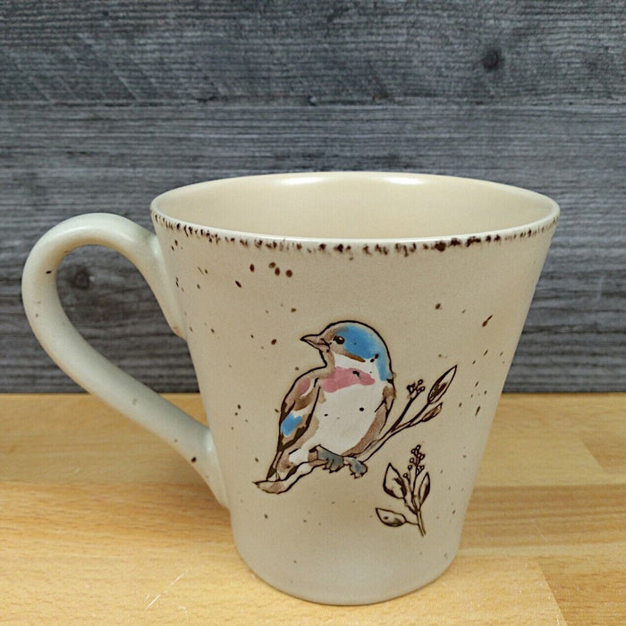 Blue Spring Bird Coffee Mug 16oz (473ml) Embossed Tea Cup by Blue Sky