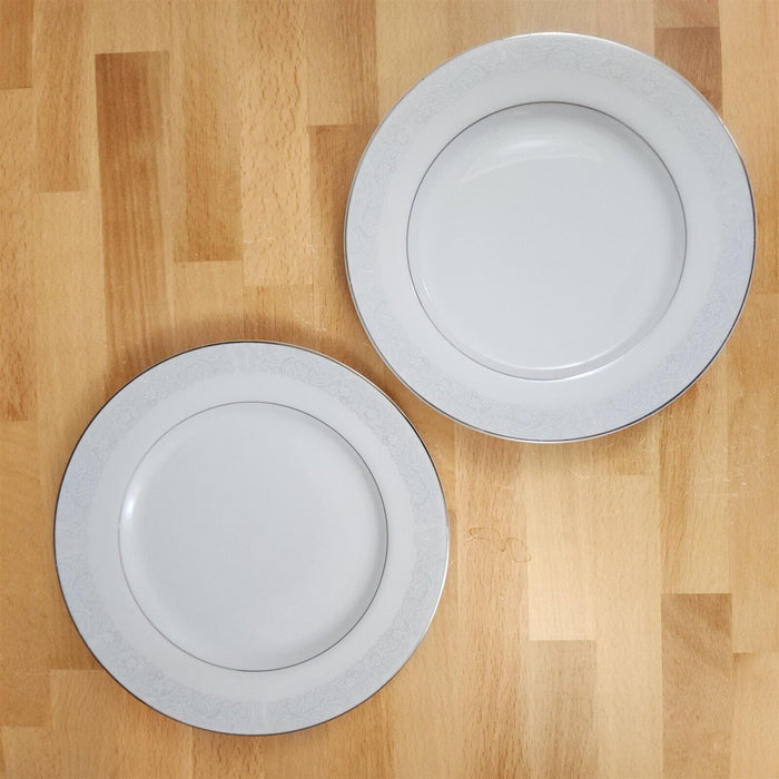 Bluedale Salad Plate Set of 2 by Fine China Japan Blue & White Flowers Ceramic