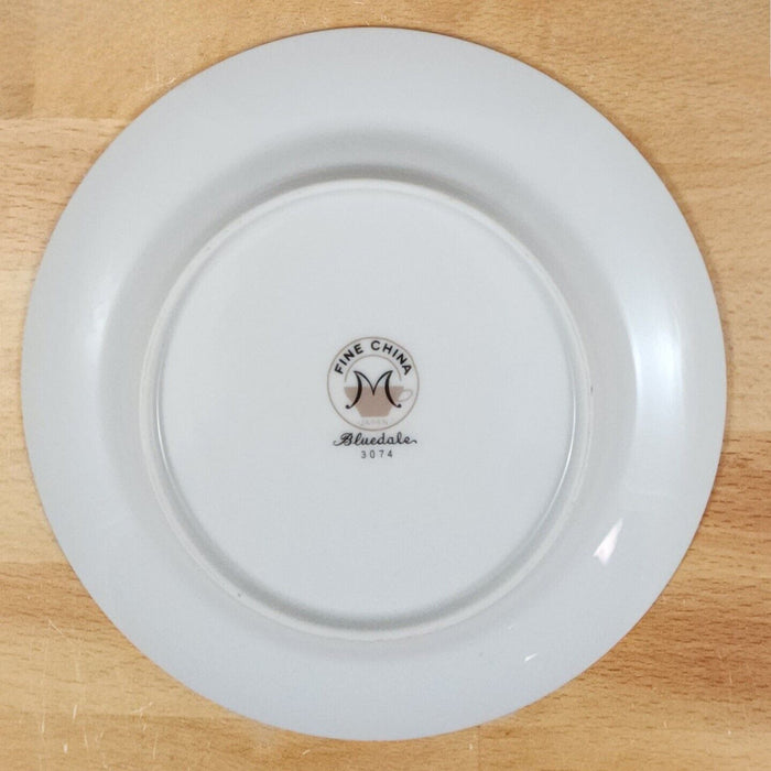 Bluedale Salad Plate Set of 2 by Fine China Japan Blue & White Flowers Ceramic