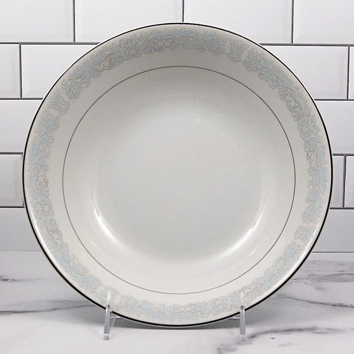 Bluedale Vegetable Bowl Round Ceramic 9" Blue & White Flowers Fine China Japan