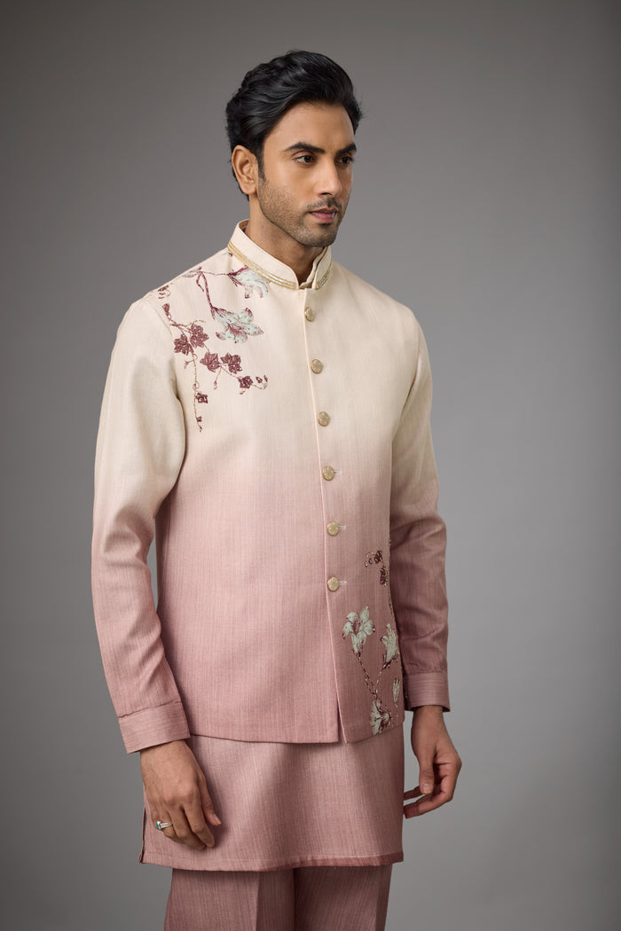 Blush Pearl short kurta jacket set
