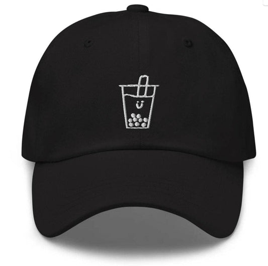 Boba Embroidered Baseball Cap Hat | Black