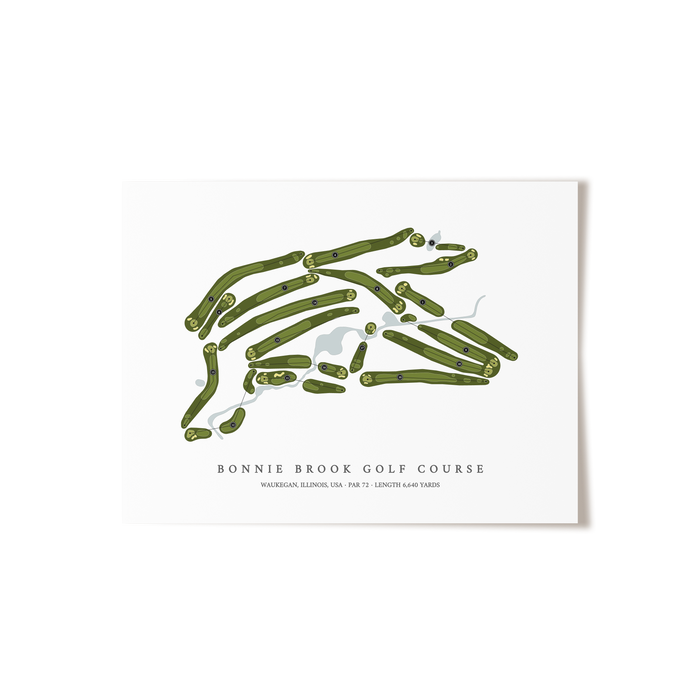 Bonnie Brook Golf Course | Golf Course Map | Unframed
