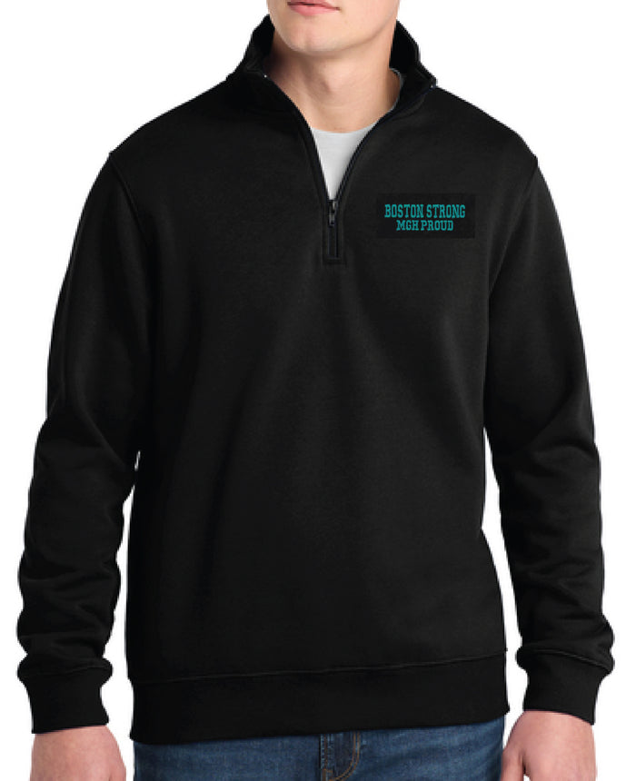 Boston Strong/MGH Proud Ladies 1/4 Zip Sport-Tek® Fleece Jacket