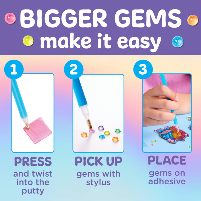 Bubble Gems Backpack Keychains Diamond Painting Kit