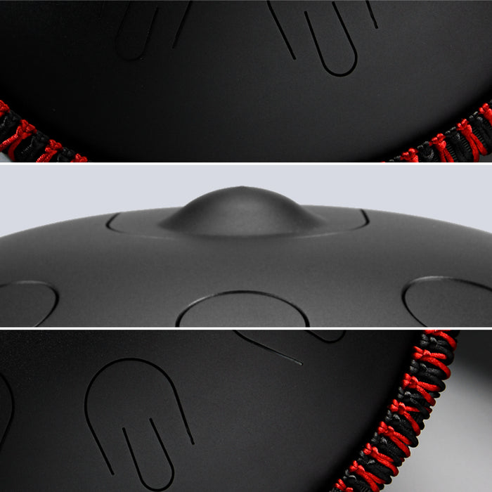 Buy One Get One Free - Hluru 14" 9 Notes Mini Handpan and 6" 8 Notes High Pitch Extension Tongue Drum