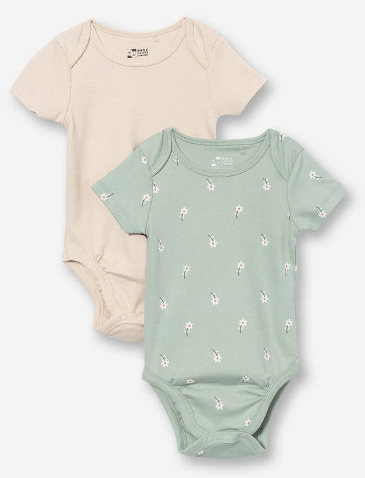 Cache-couches en coton bio pour bébé fille - Ens. de 2