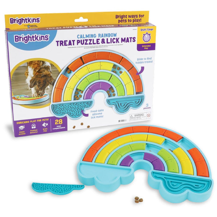 Calming Rainbow Treat Puzzle & Lick Mats