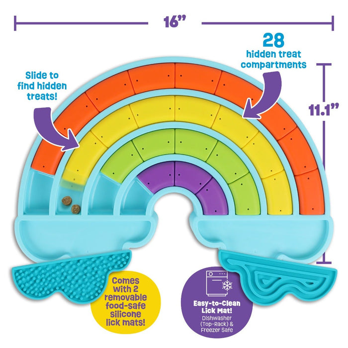 Calming Rainbow Treat Puzzle & Lick Mats