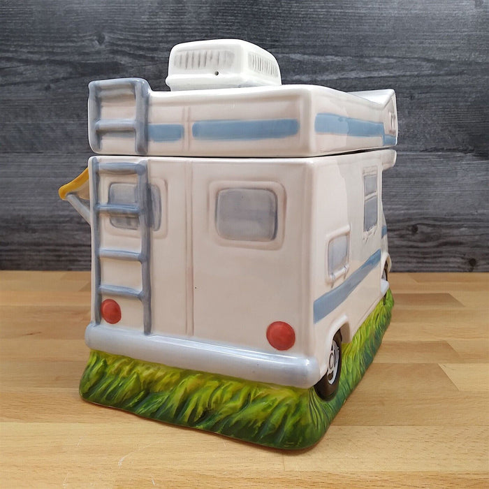 Camper Cookie Candy Treat Jar by Blue Sky Clayworks Ceramic