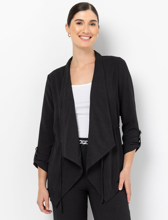 Cardigan à manches trois-quarts