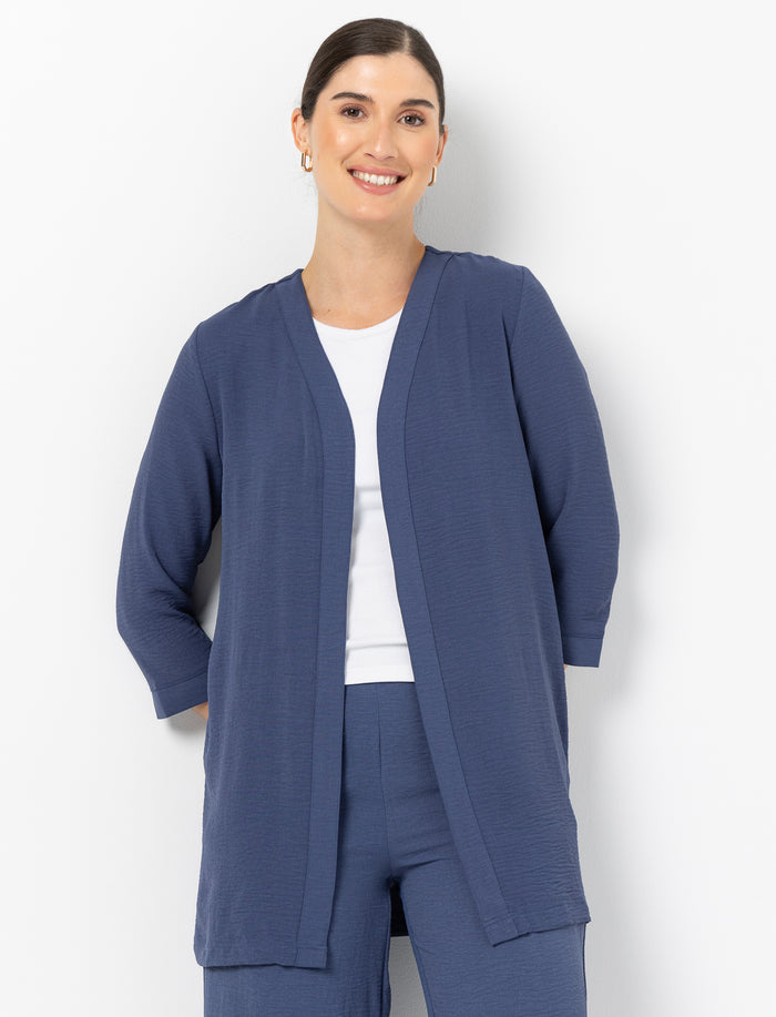 Cardigan à manches trois-quarts