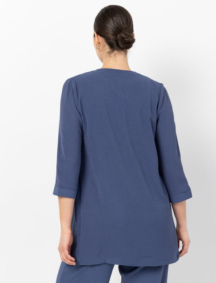 Cardigan à manches trois-quarts