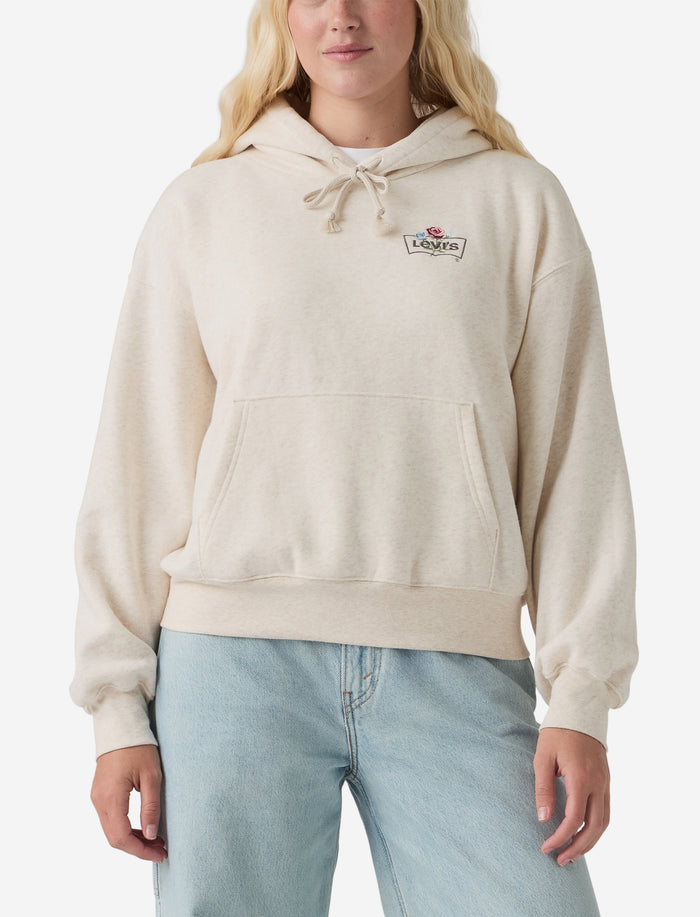 Chandail à capuchon brodé pour femme