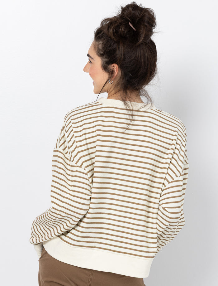 Chandail à rayures pour femme
