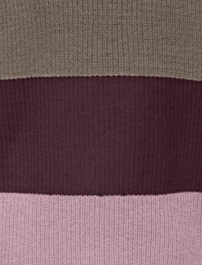 Chandail en tricot rayé à manches longues pour fille