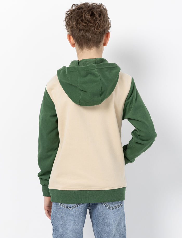 Chandail zippé à blocs de couleurs pour ado garçon