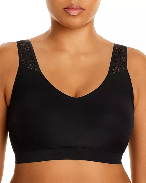 CHANTELLE Soft Stretch Padded Lace V-Back Bralette (#C11G1)